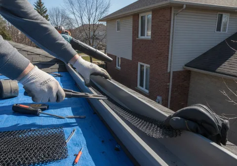 Leaf Guard Installation in Kitchener